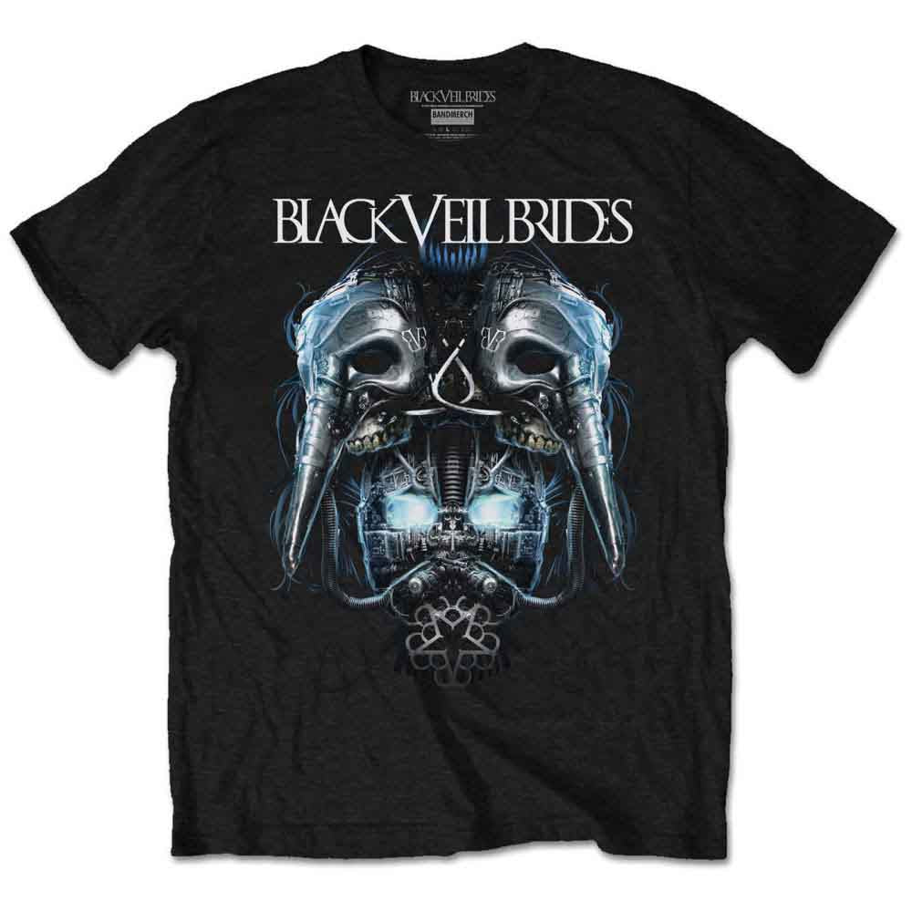 Black Veil Brides Unisex Retail Pack T-Shirt: Metal Mask (Black) (X-Large)