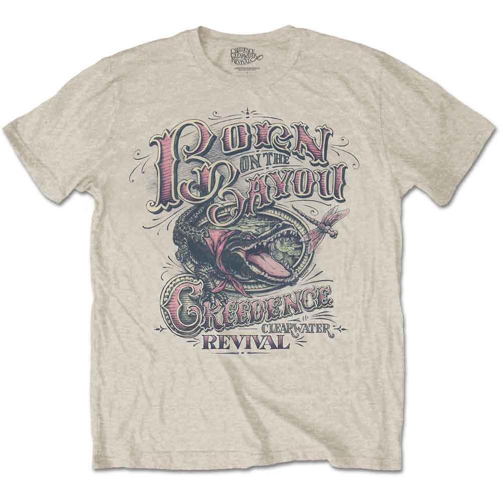 Creedence Clearwater Revival Unisex T-Shirt: Born on the Bayou (Sand)