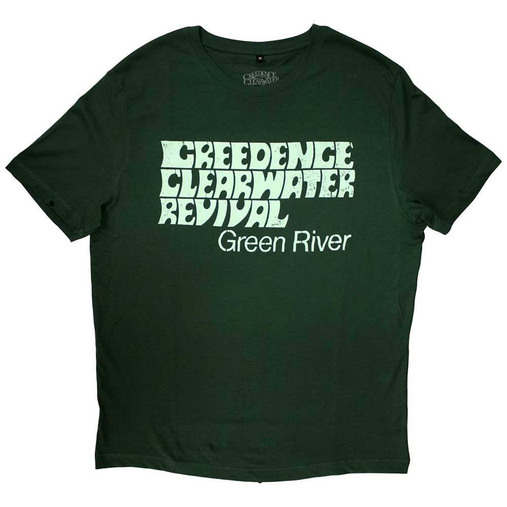 Creedence Clearwater Revival Unisex T-Shirt: Green River (Irish Green)