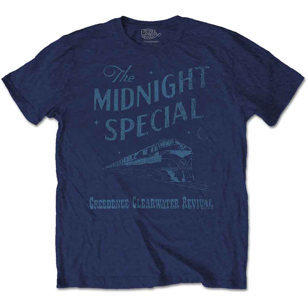 Creedence Clearwater Revival Unisex T-Shirt: Midnight Special (Navy Blue)