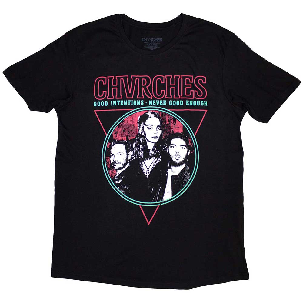 Chvrches Unisex T-Shirt: Good Intentions (Black)