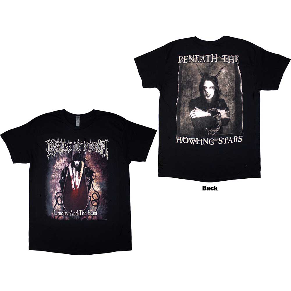 Cradle Of Filth Unisex T-Shirt: Cruelty & The Beast (Black)