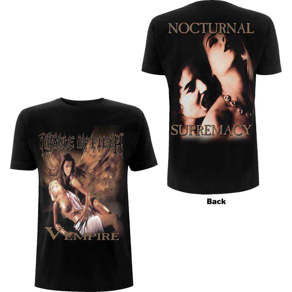 Cradle Of Filth Unisex T-Shirt: Vempire (Black) (Back Print)