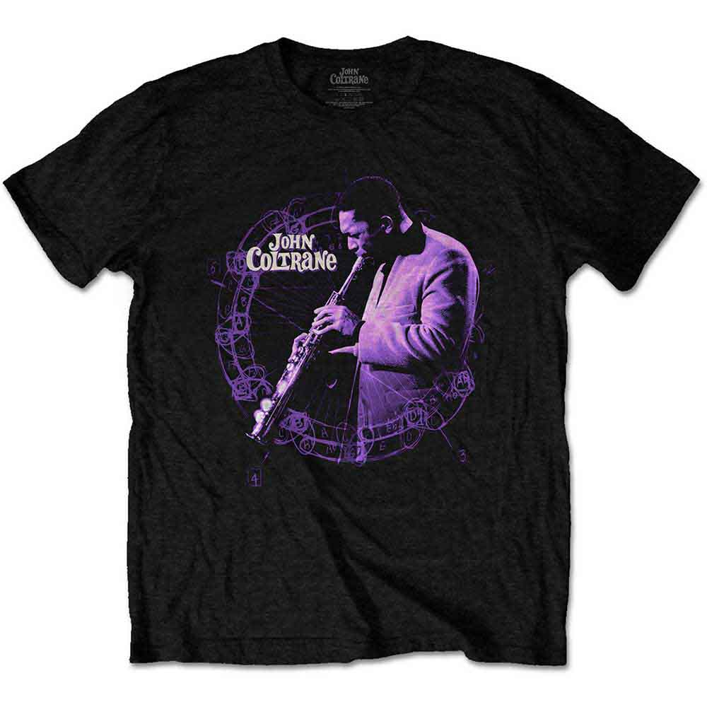 John Coltrane Unisex T-Shirt: Circle Live (Black)