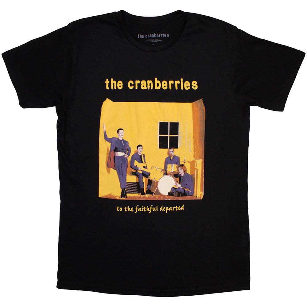 The Cranberries Unisex T-Shirt: Faithfully Departed Cover (Black)