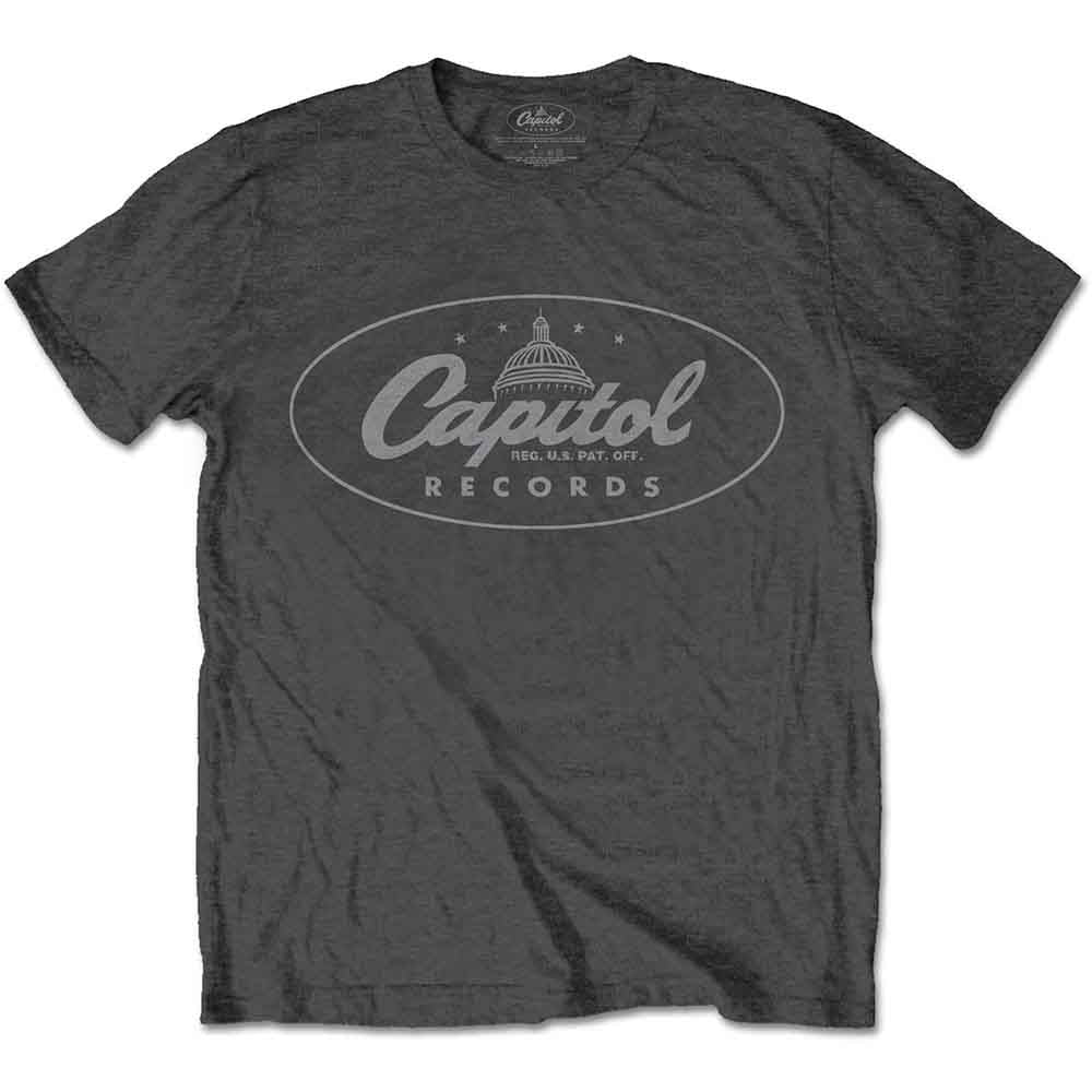 Capitol Records Unisex T-Shirt: Logo (Charcoal Grey)