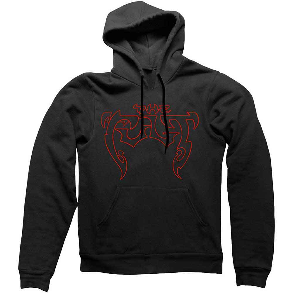 The Cult Unisex Pullover Hoodie: Outline Logo (Black)