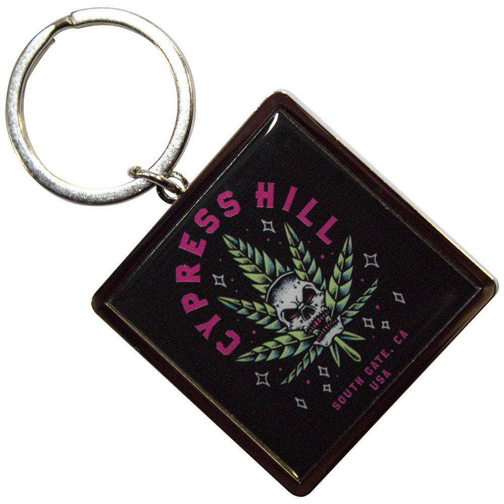 Cypress Hill Keychain: Leaf Skull