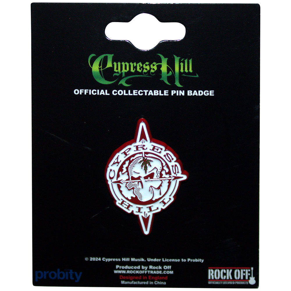 Cypress Hill Pin Badge: Skull Compass