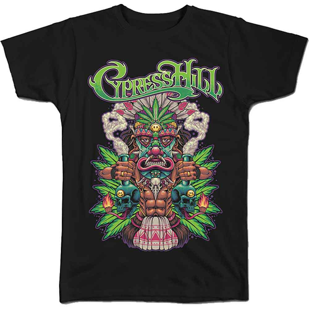 Cypress Hill Unisex T-Shirt: Tiki Time (Black)