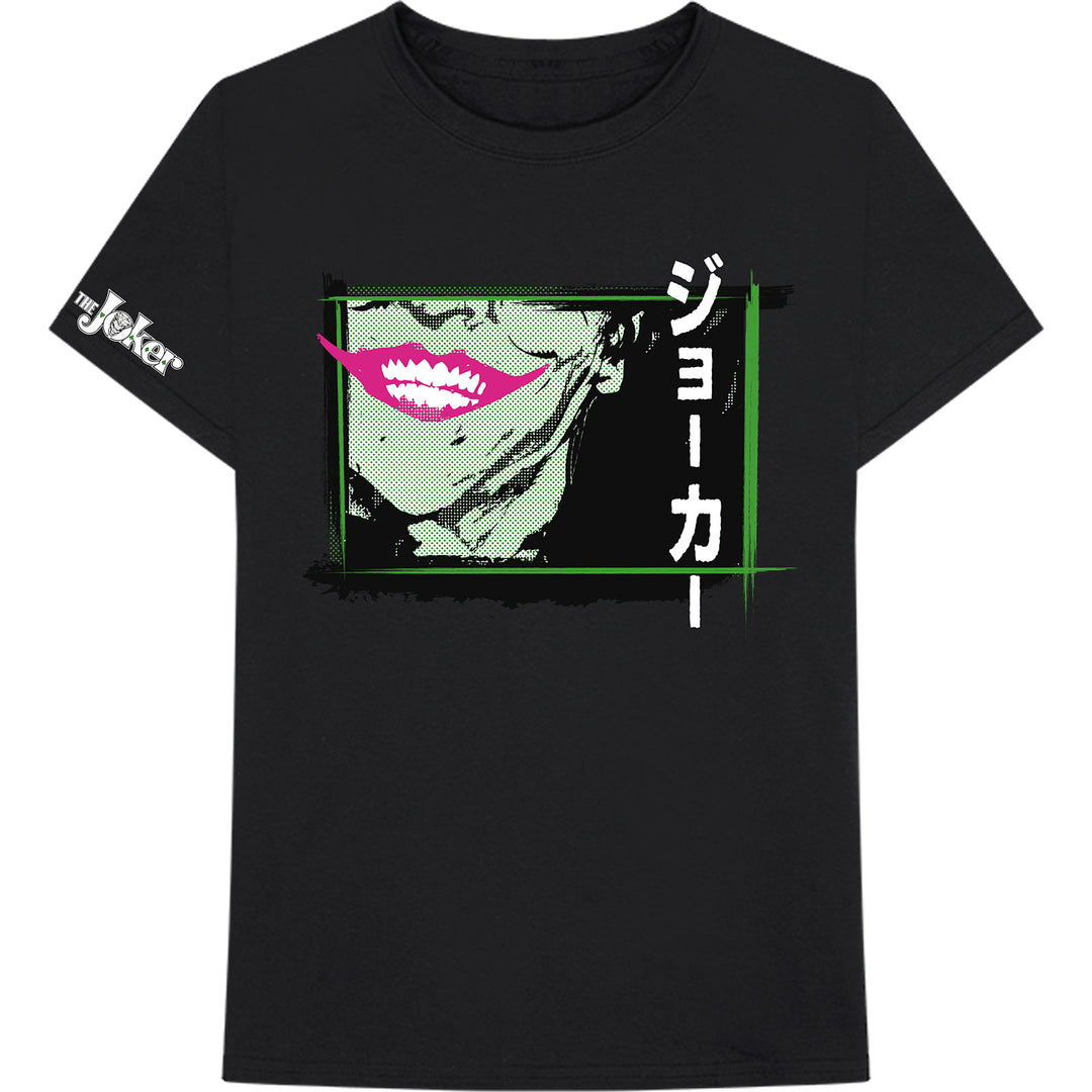 Joker Smile Frame Anime (Sleeve Print) Unisex T-Shirt | Batman