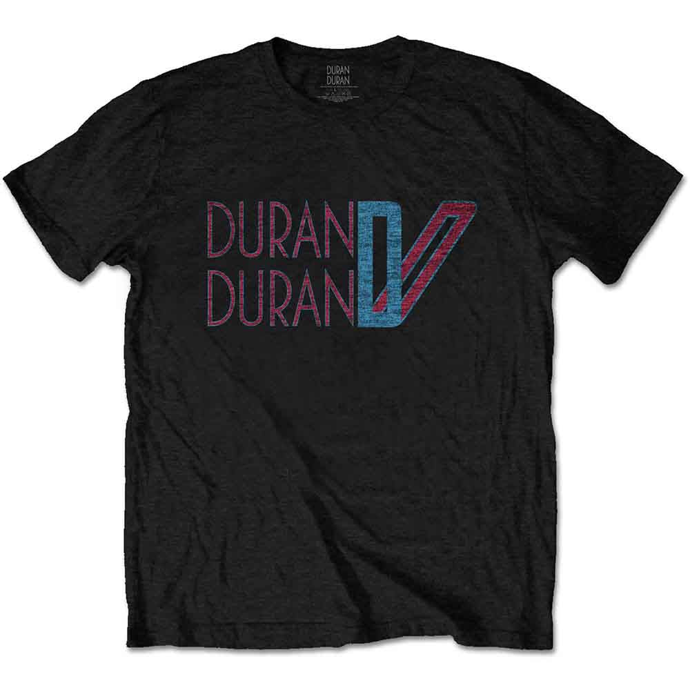 Duran Duran Unisex T-Shirt: Double D Logo (Black)