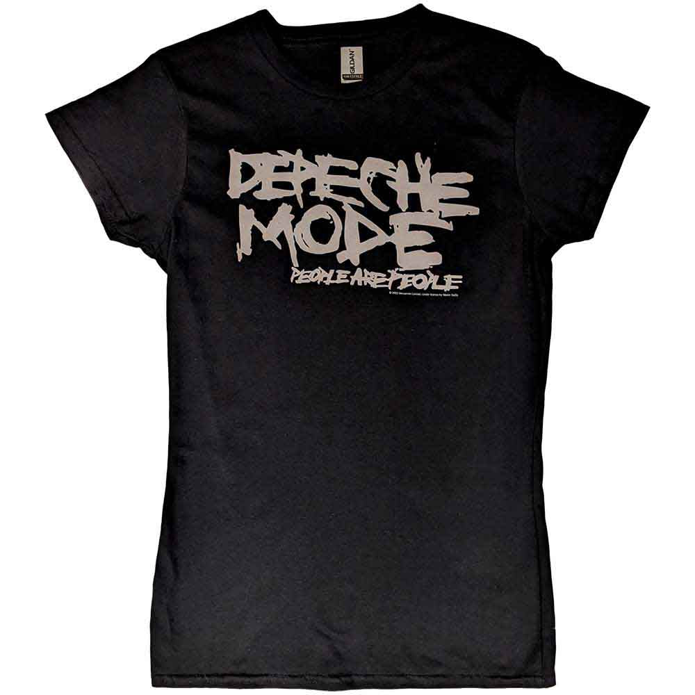 Depeche Mode Ladies T-Shirt: People Are People (Black)