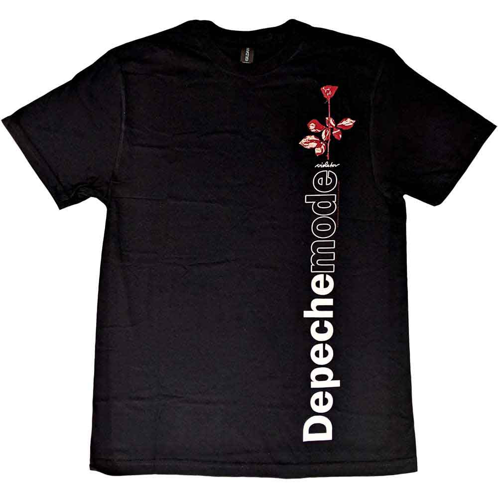 Depeche Mode Unisex T-Shirt: Violator Side Rose (Black)