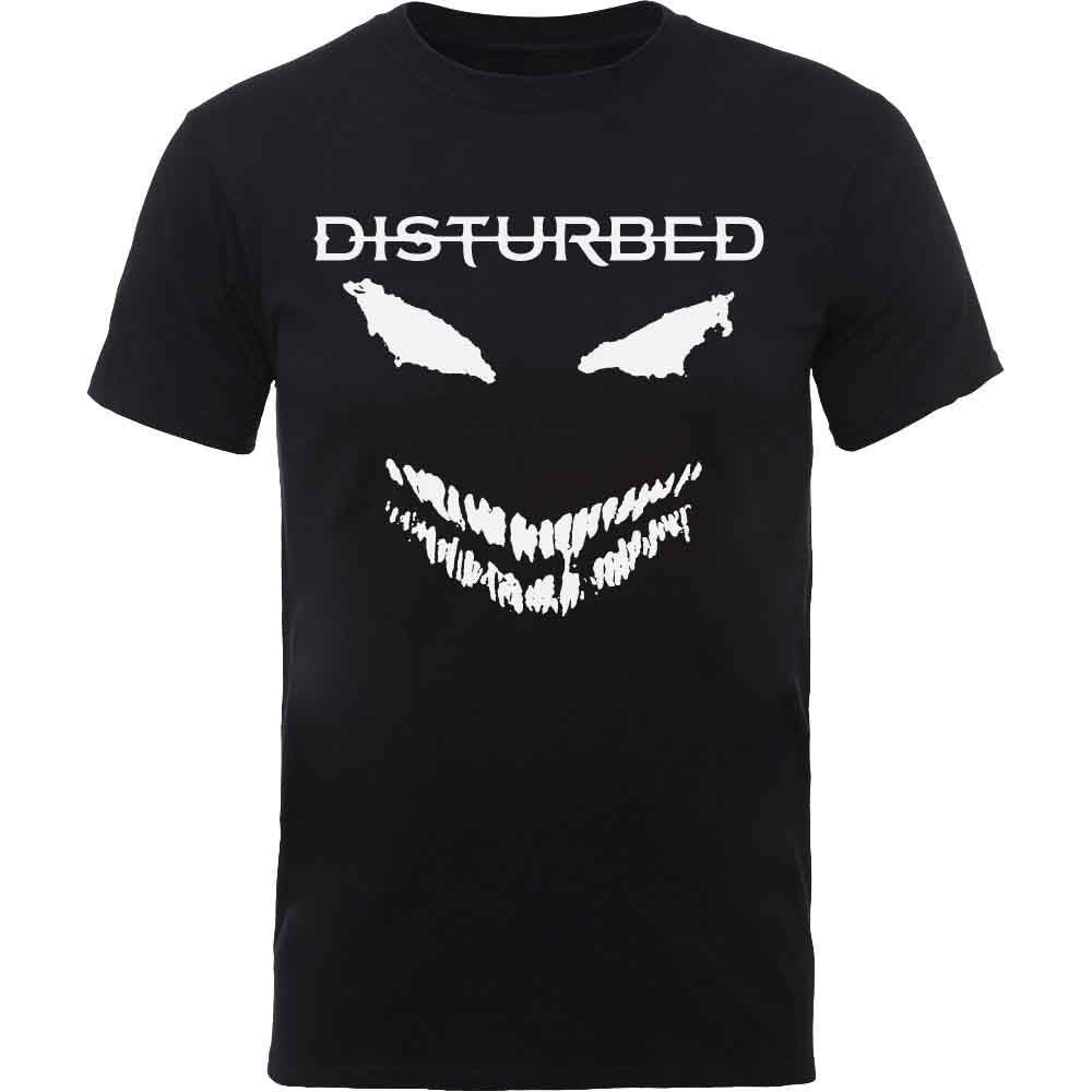 Disturbed Unisex T-Shirt: Scary Face Candle (Black)