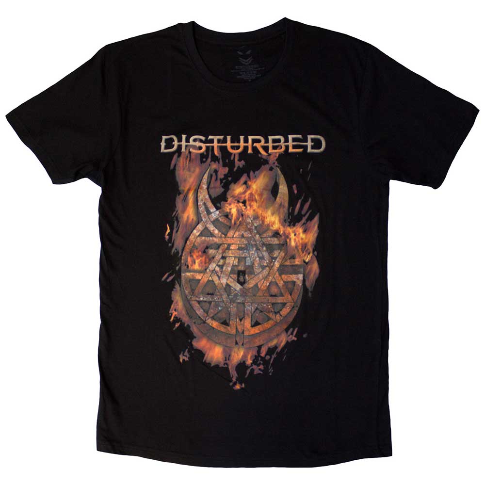 Disturbed Unisex T-Shirt: Burning Belief (Black)