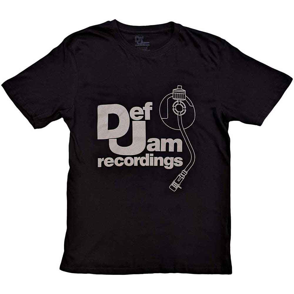 Def Jam Recordings Unisex T-Shirt: Logo & Stylus (Black)