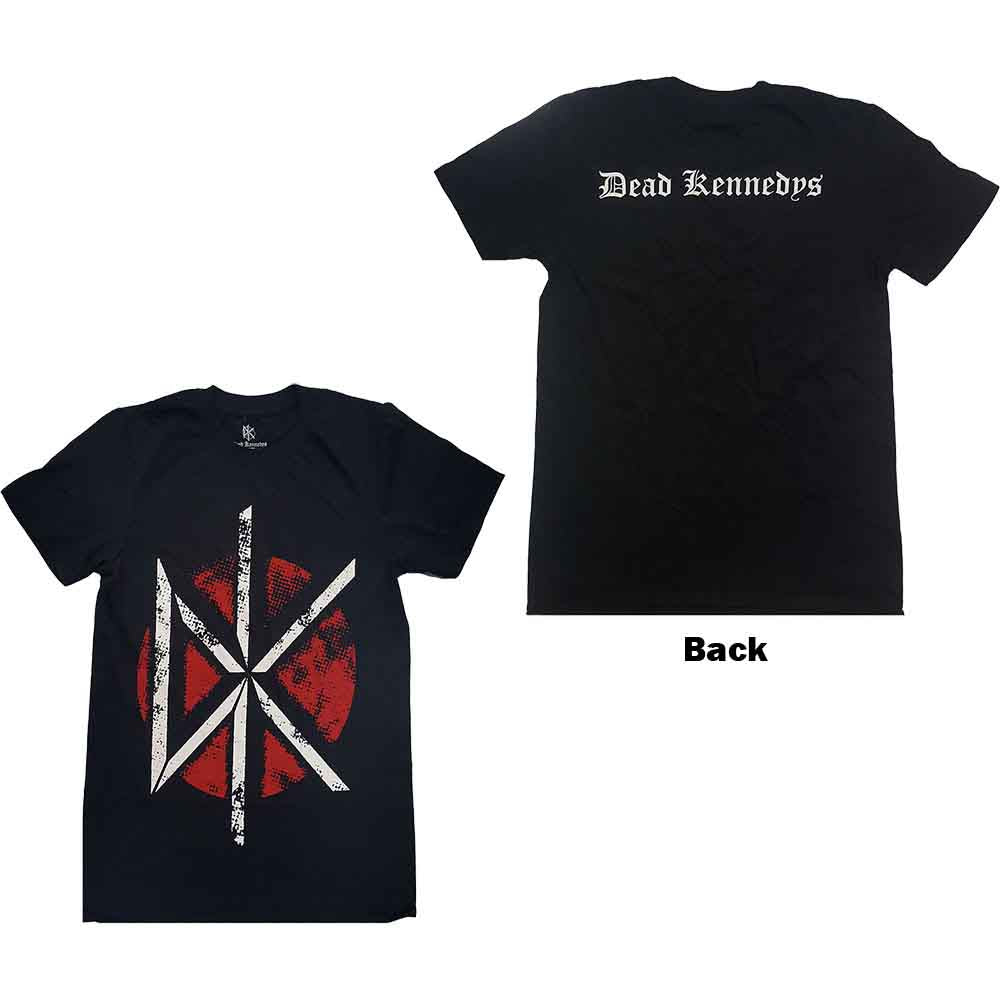 Dead Kennedys Unisex T-Shirt: Vintage Logo (Black) (Back Print)