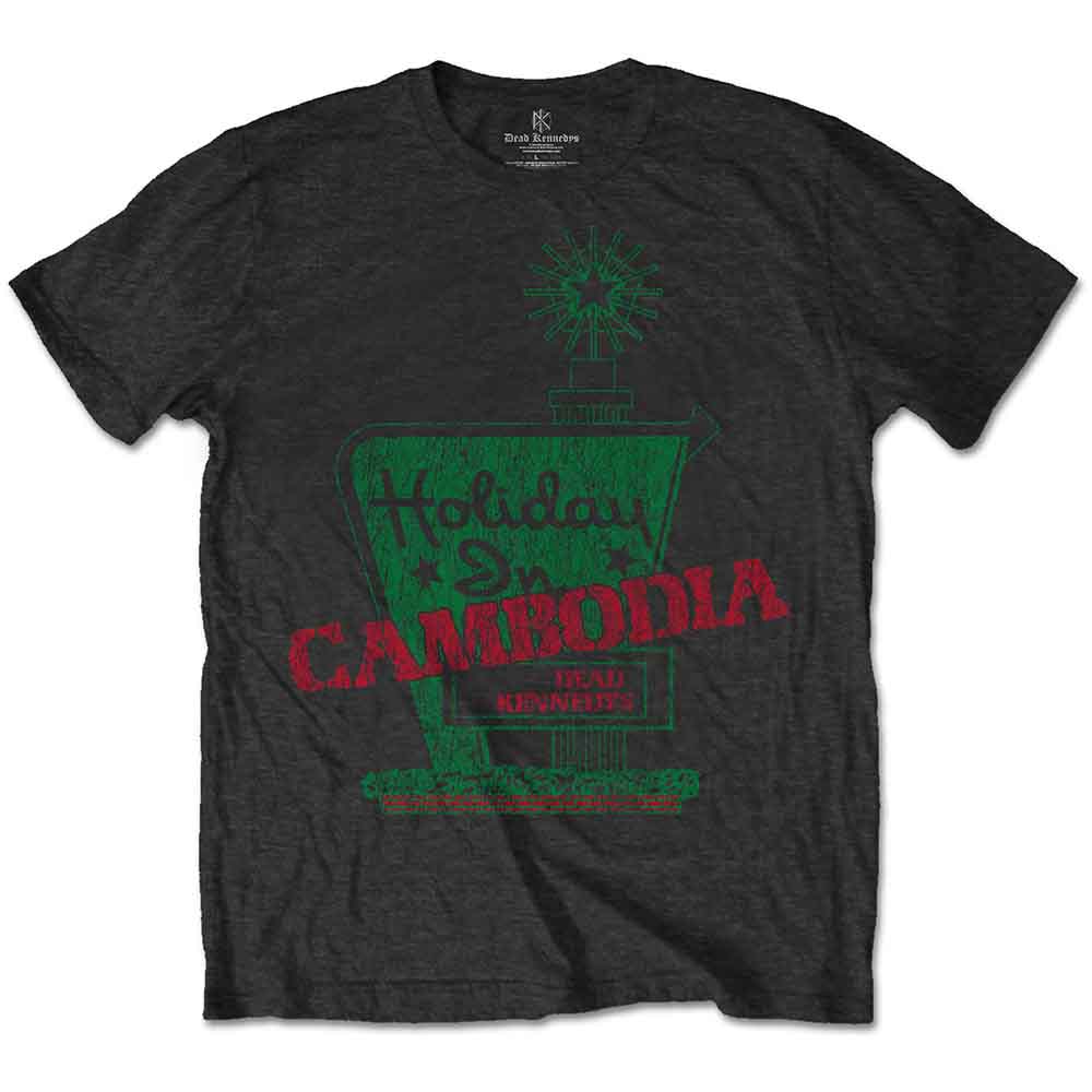 Dead Kennedys Unisex T-Shirt: Holiday in Cambodia (Charcoal Grey)