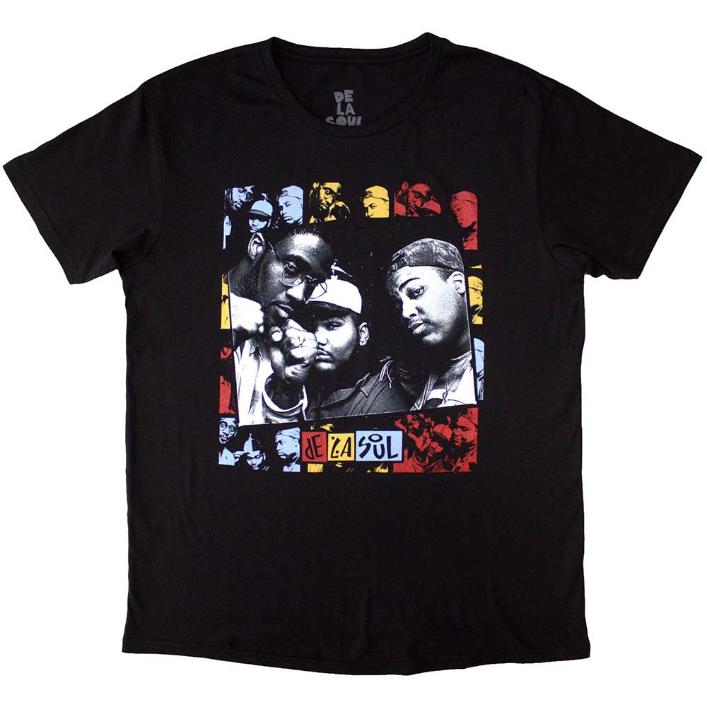 De La Soul Unisex T-Shirt: Collage (Black)