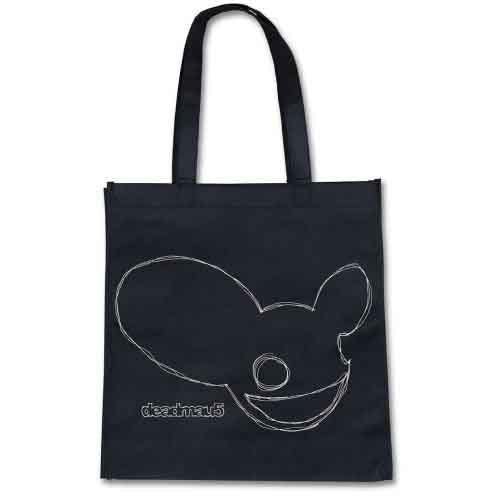 Deadmau5 Eco Shopper: Freehand Mau5 Trend Version (Black) (Back Print)