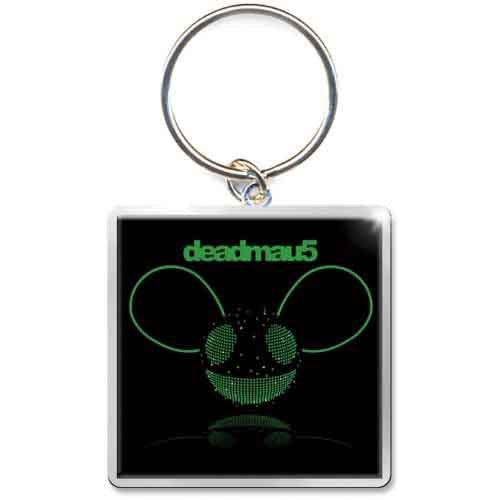 Deadmau5 Keychain: Green Head (Photo Print)