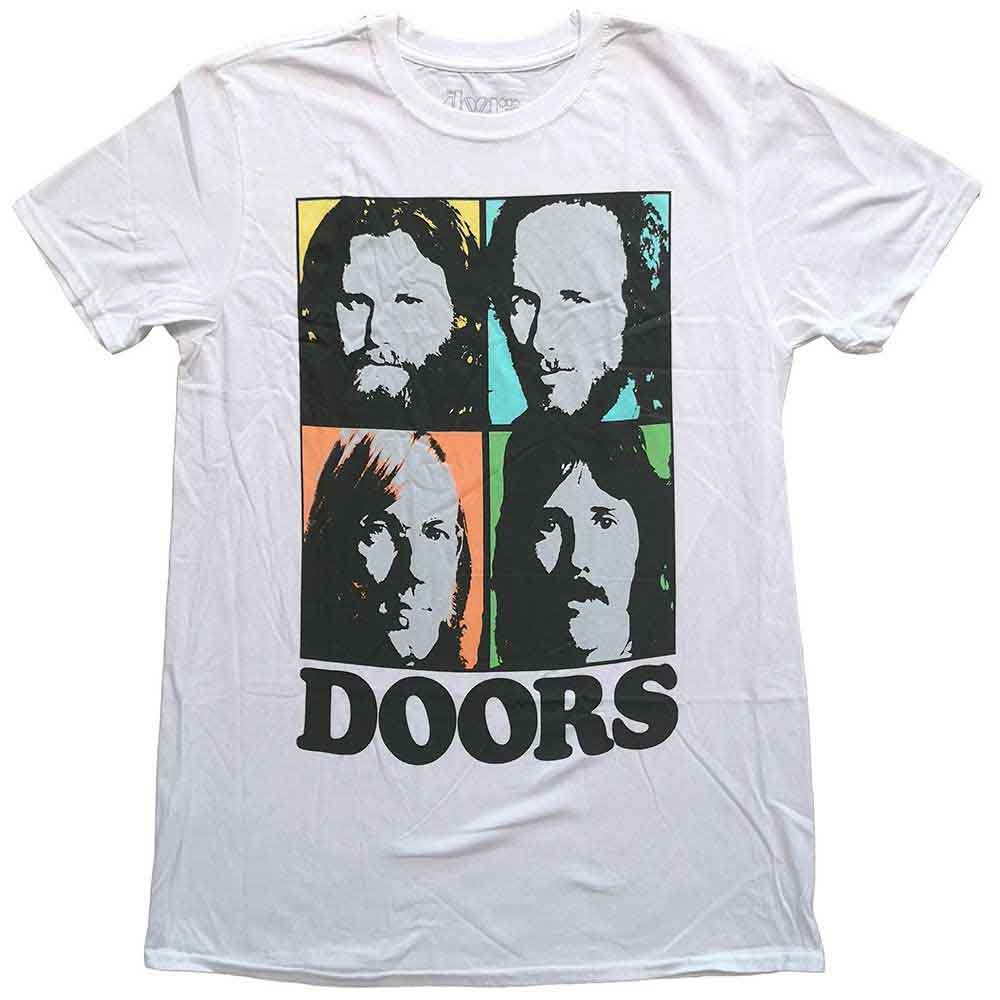 The Doors Unisex T-Shirt: Colour Box (White)