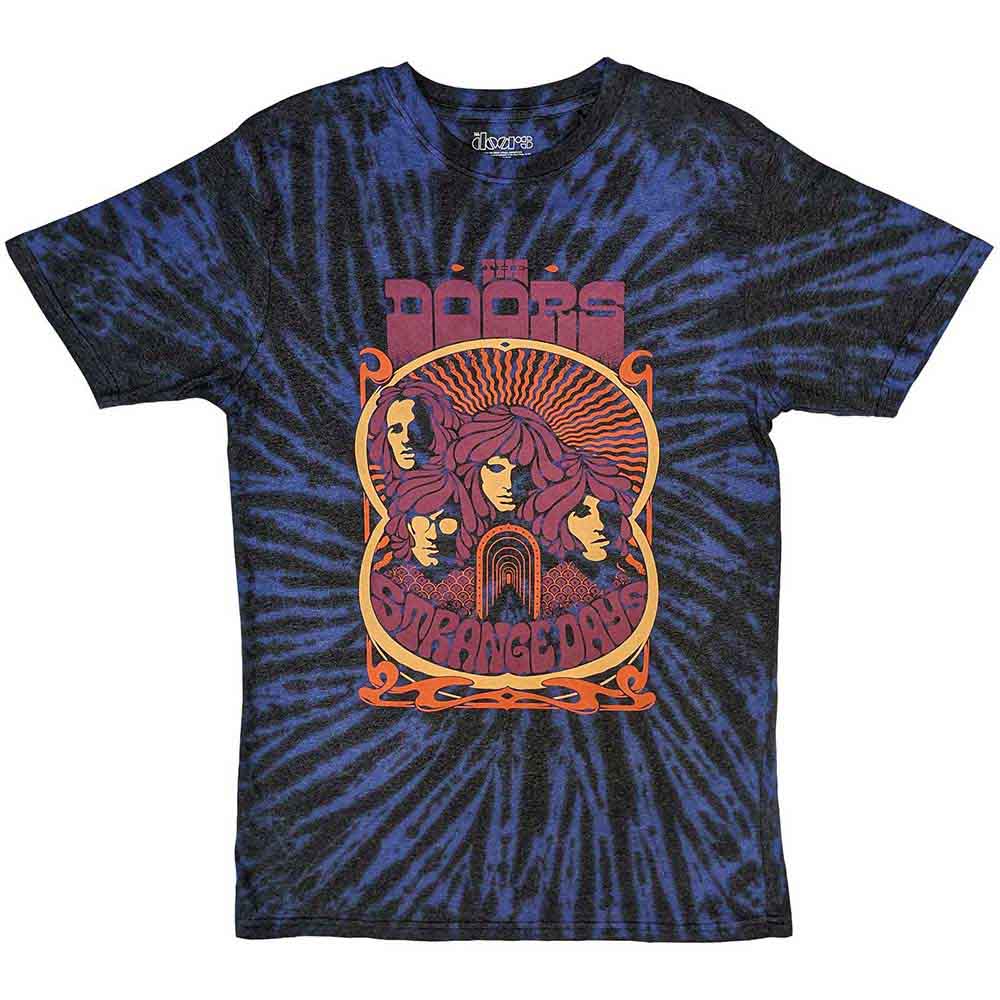 The Doors Unisex T-Shirt: Strange Days (Blue) (Wash Collection)