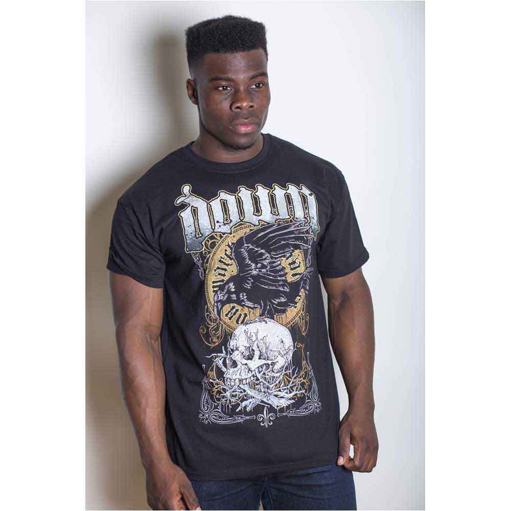 Down Unisex T-Shirt: Swamp Skull (Black)