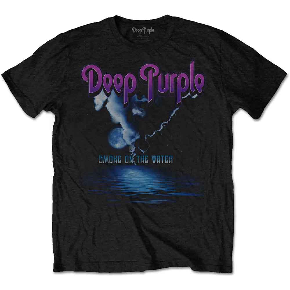 Deep Purple Unisex T-Shirt: Smoke On The Water (Black)