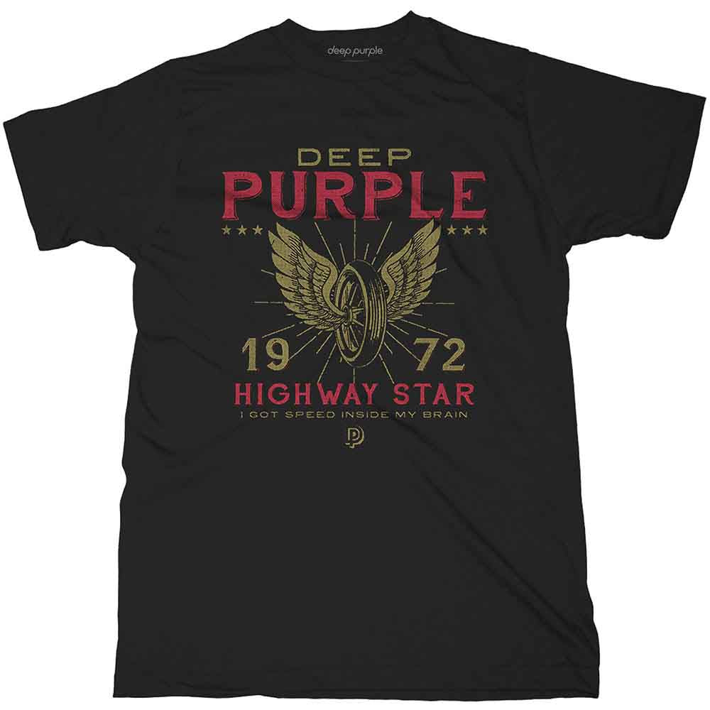 Deep Purple Unisex T-Shirt: Highway Star (Black)