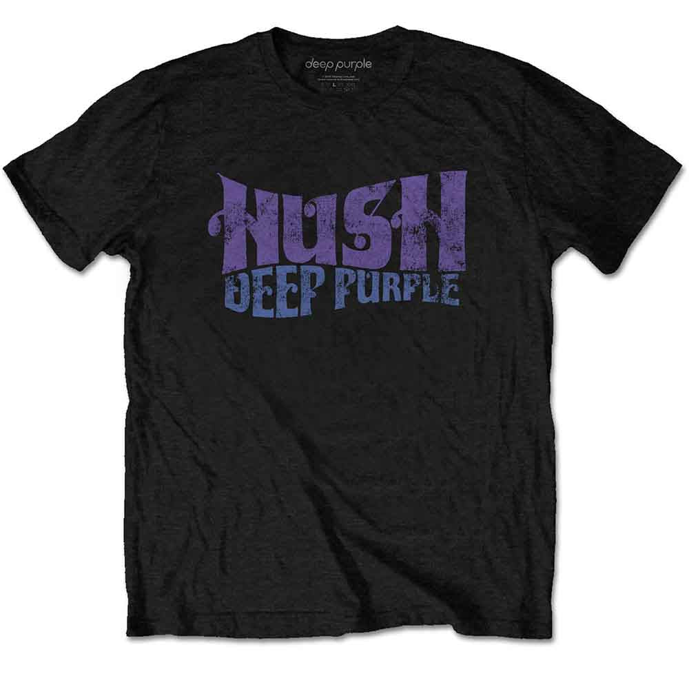 Deep Purple Unisex T-Shirt: Hush (Black)