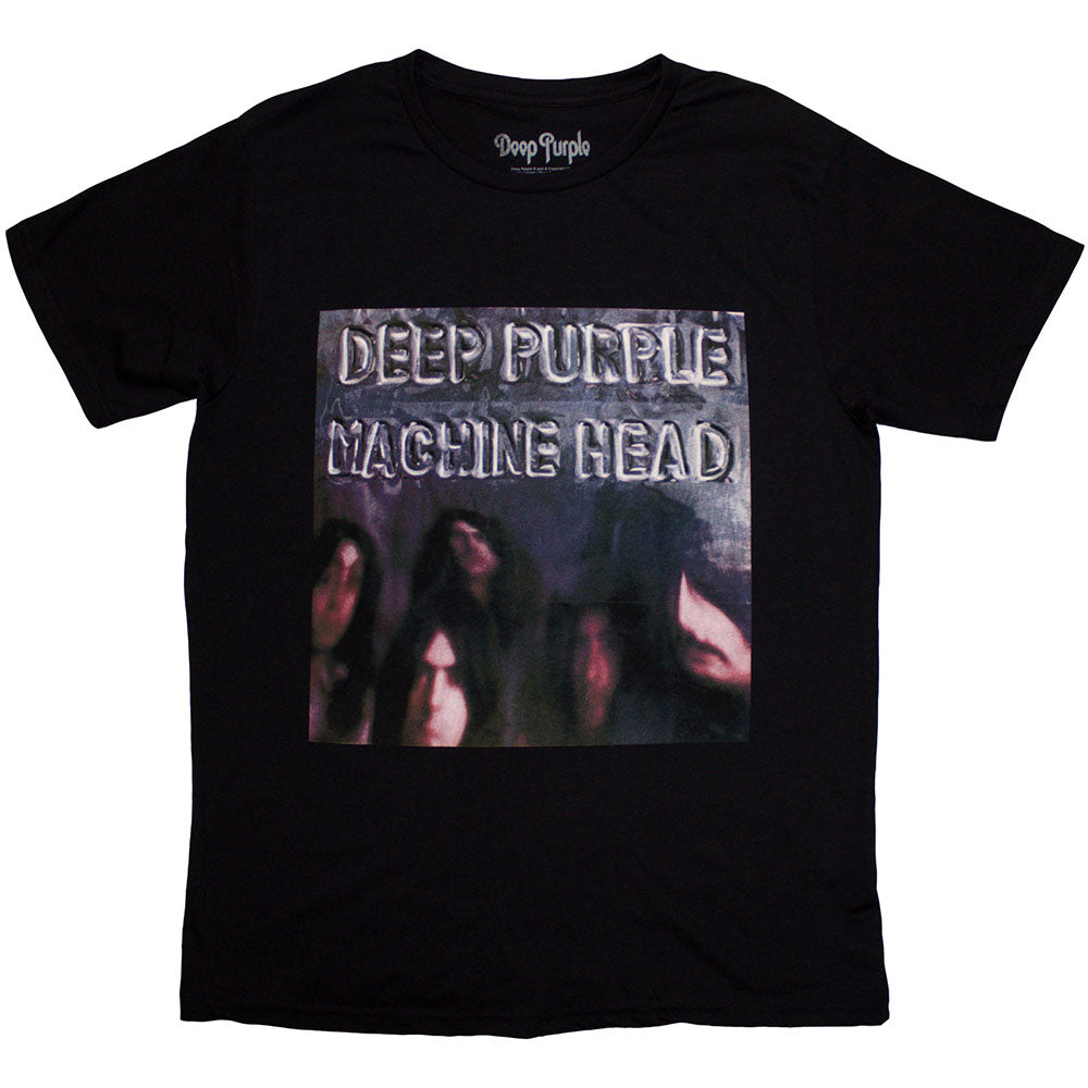 Deep Purple Unisex T-Shirt: Machine Head Album Cover (Black)