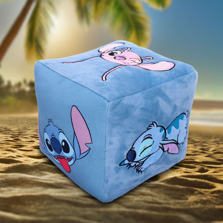 Stitch and Angel Cube Cushion | Disney