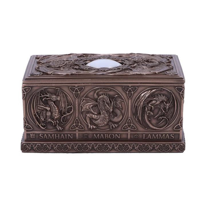 Dragons of the Sabbats Tarot Box Bronze | Anne Stokes