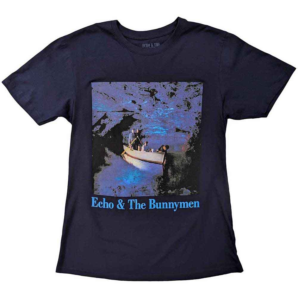 Echo & The Bunnymen Unisex T-Shirt: Ocean Rain (Navy Blue)