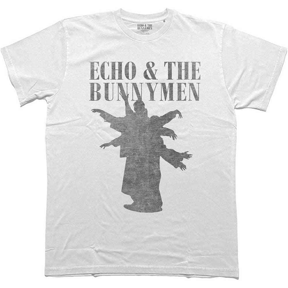 Echo & The Bunnymen Unisex T-Shirt: Silhouettes (White)