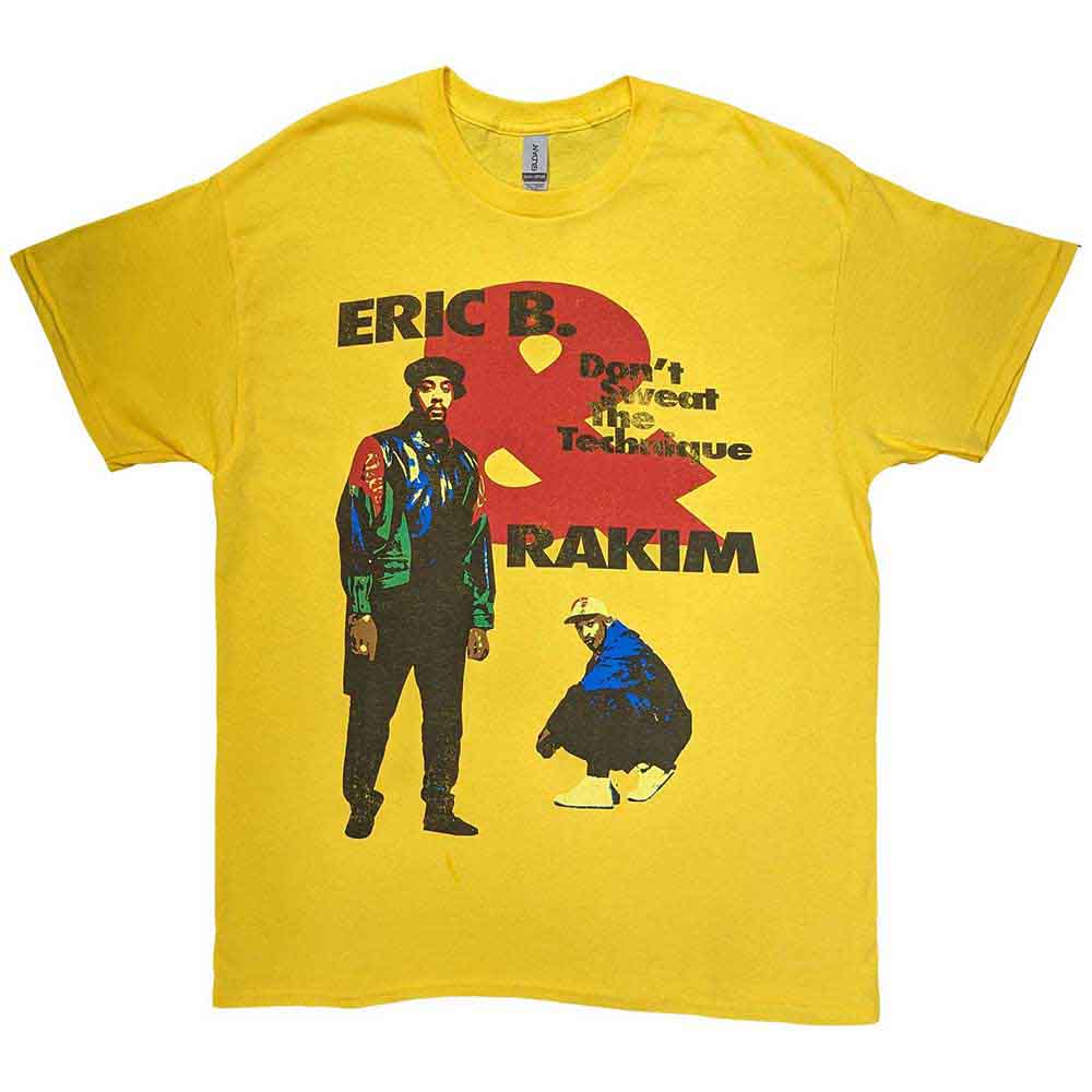 Eric B. & Rakim Unisex T-Shirt: Don't Sweat (Yellow)