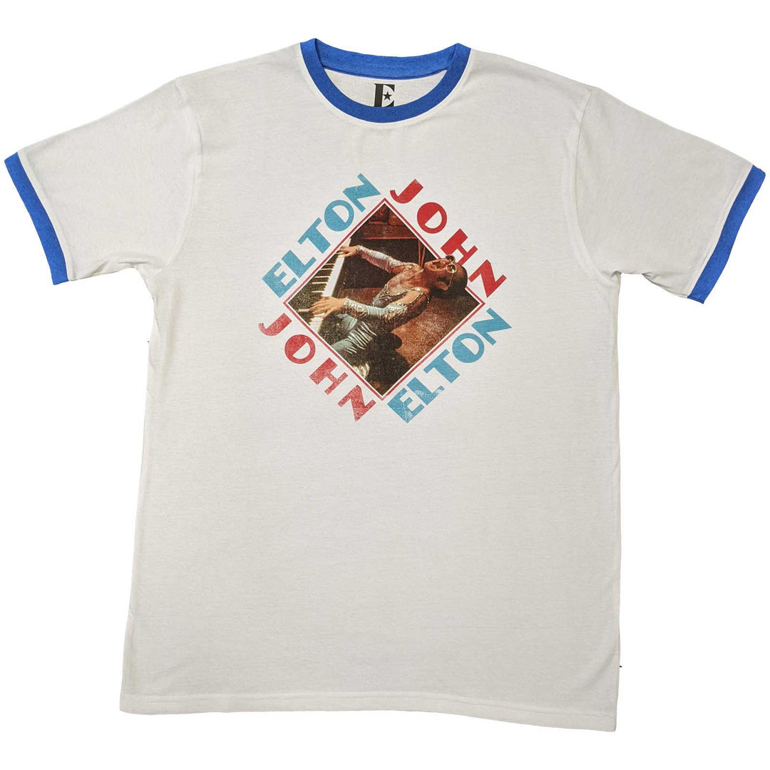 Piano Diamond Unisex Ringer T-Shirt | Elton John