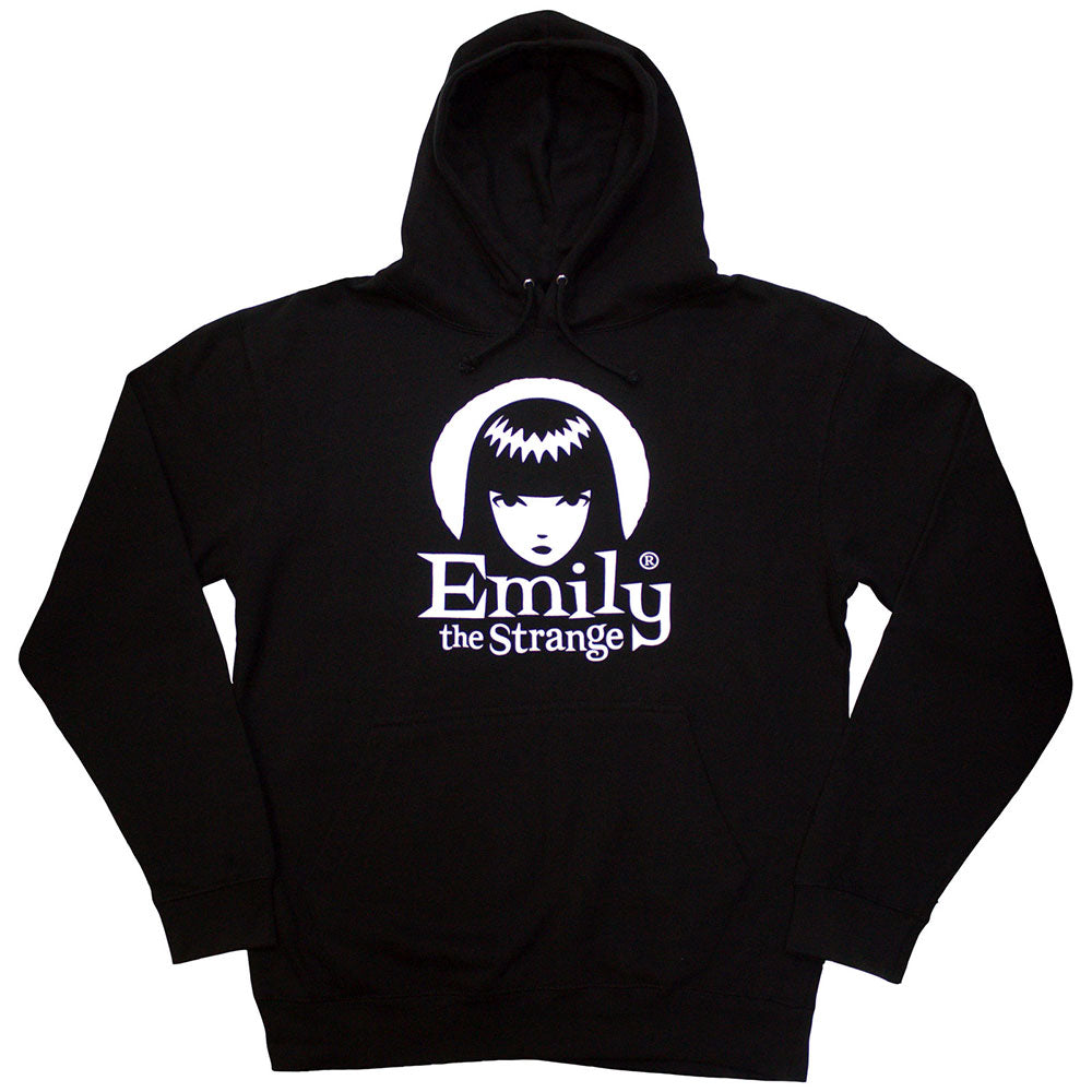 Emily The Strange Unisex Pullover Hoodie: Halo Logo (Black)