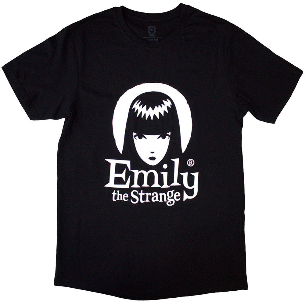 Emily The Strange Unisex T-Shirt: Halo Logo (Black)