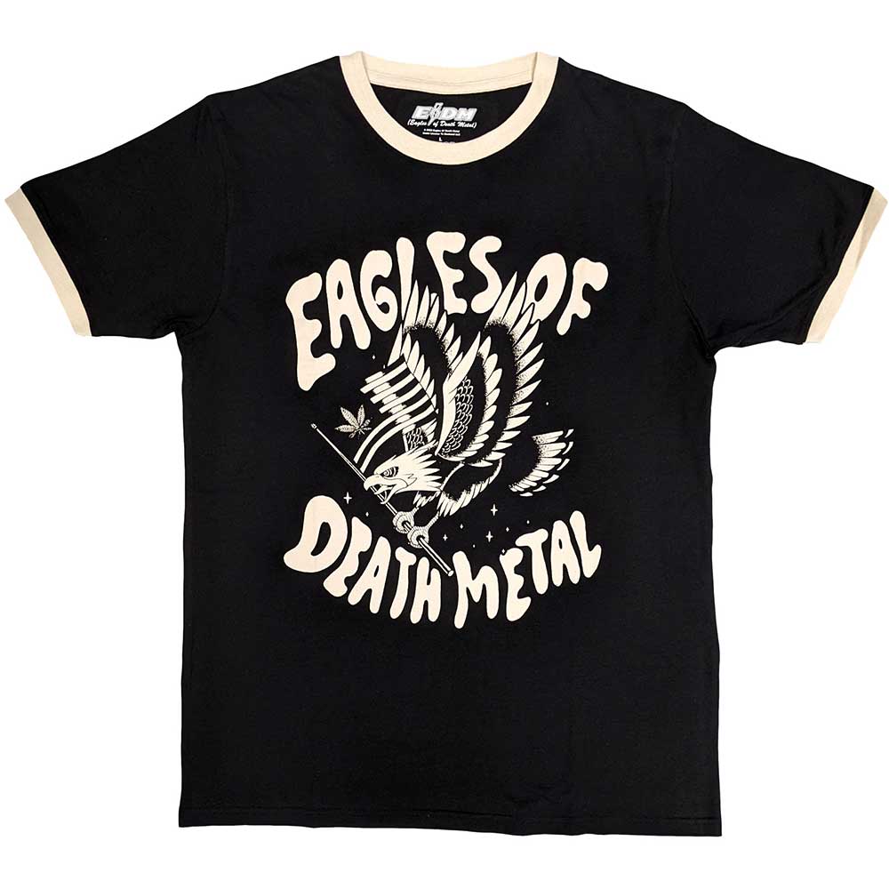 Eagles of Death Metal Unisex Ringer T-Shirt: Eagle (Black)