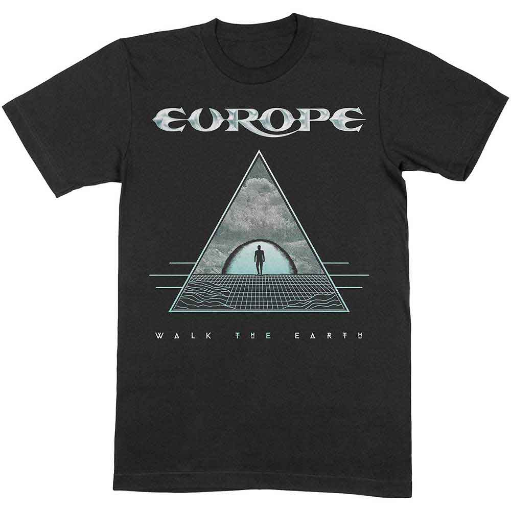 Europe Unisex T-Shirt: Walk The Earth (Black)