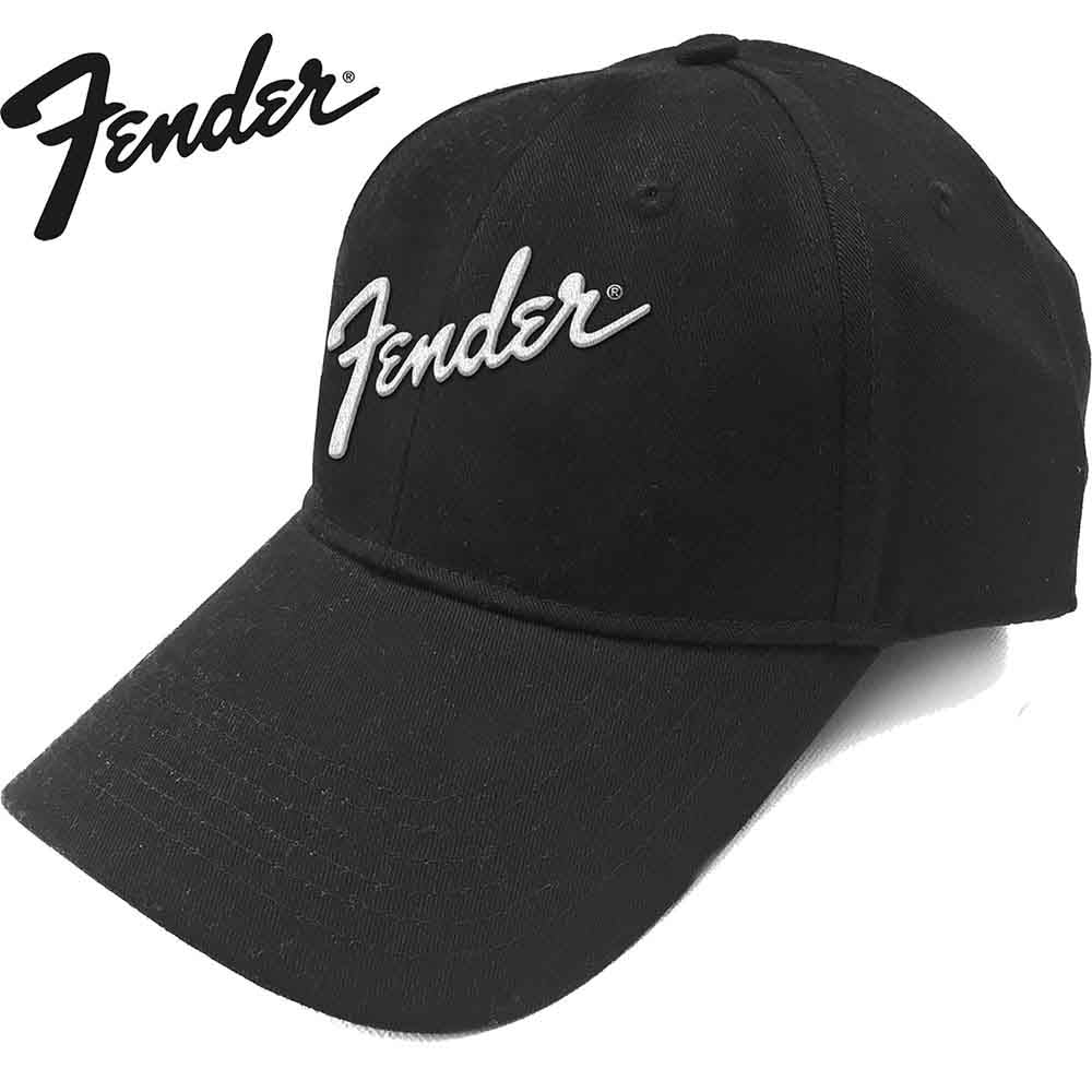 Fender Unisex Baseball Cap: Logo (Black)