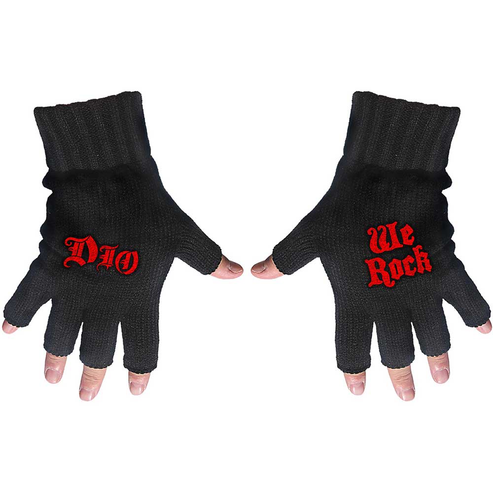 Dio Fingerless Gloves: We Rock