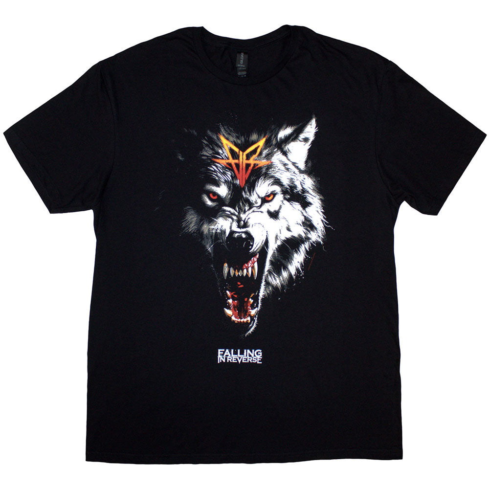 Falling In Reverse Unisex T-Shirt: Wolf (Black)