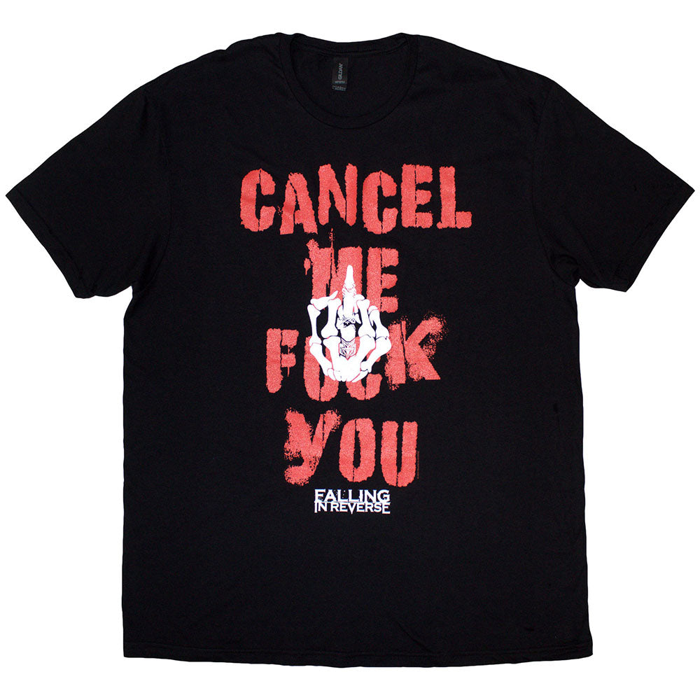 Falling In Reverse Unisex T-Shirt: Cancel Me (Black)