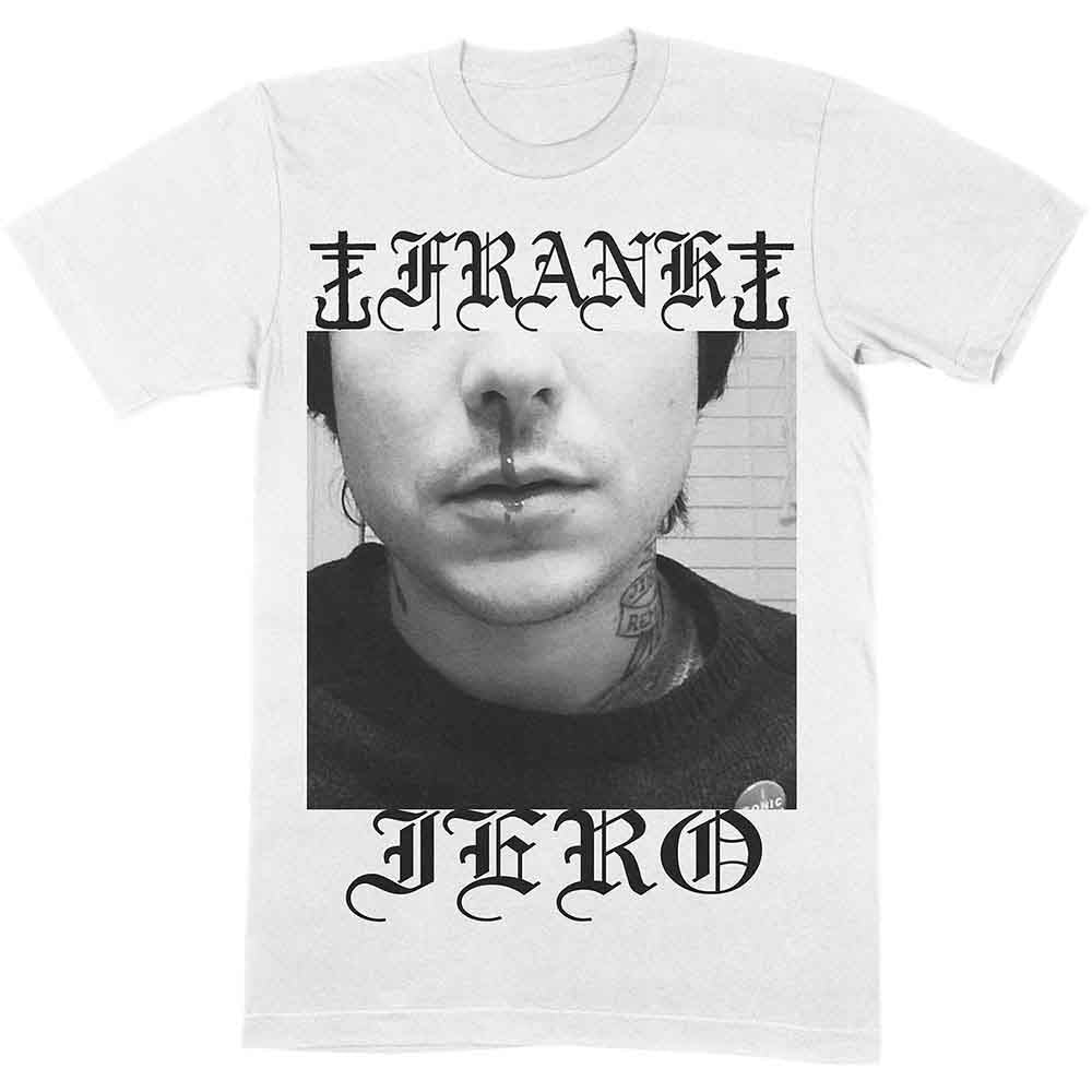 Frank Iero Unisex T-Shirt: Nose Bleed (White)