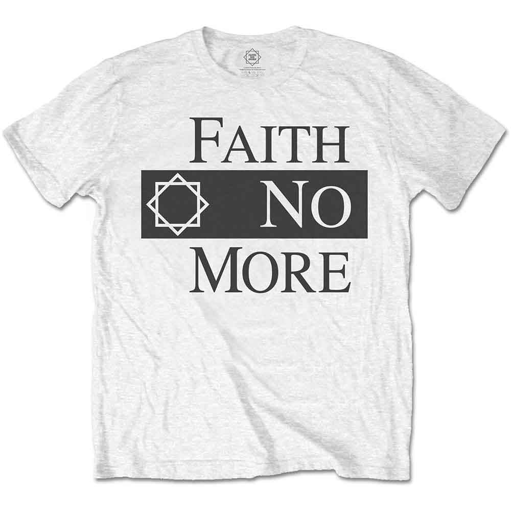 Faith No More Unisex T-Shirt: Classic Logo V.2. (White)