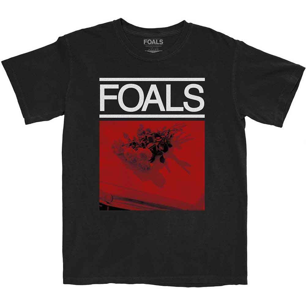 Foals Unisex T-Shirt: Red Roses (Black)